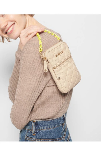 Shop Mz Wallace Micro Crosby Crossbody Bag In Buff