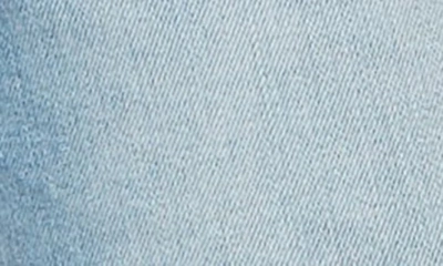 Nom Maternity Montauk Distressed Denim Maternity Shorts In Pale Blue