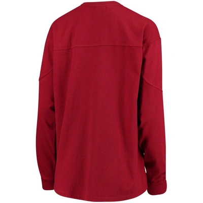 Shop Pressbox Crimson Indiana Hoosiers Edith Long Sleeve T-shirt