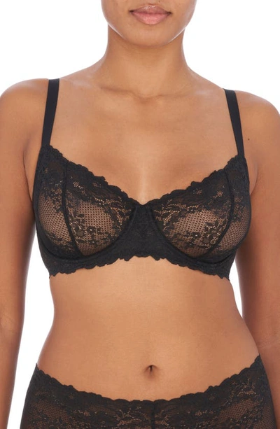 Natori Heavenly Convertible Balconette Underwire Bra (30b) In Black