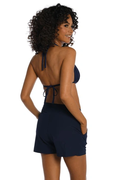 La Blanca All Aboard 4' Plus Shorts In Indigo In Indigo