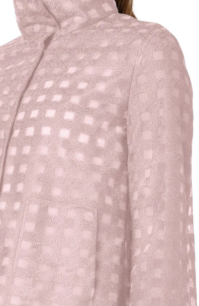 Shop Akris Castro Embroidered Check Tulle Jacket In Lily