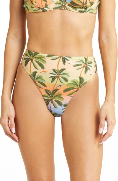 Shop Farm Rio Carioca High Waist Bikini Bottoms In Carioca Multicolor