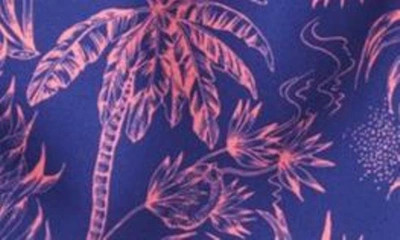 Shop Boardies Palms Mid Length Swim Trunks In Blue