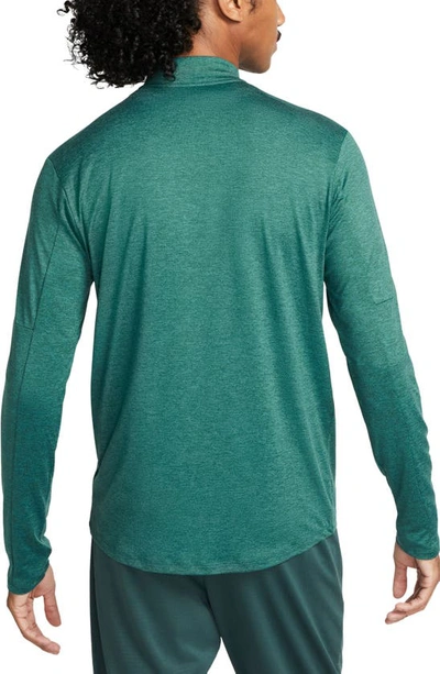 Shop Nike Dri-fit Element Half Zip Running Pullover In Faded Spruce/ Mineral Teal