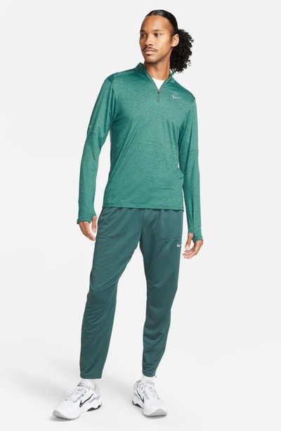 Shop Nike Dri-fit Element Half Zip Running Pullover In Faded Spruce/ Mineral Teal