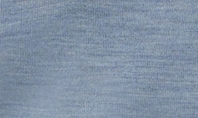 Shop Allsaints Mode Long Sleeve Merino Wool Polo In Como Blue Marl