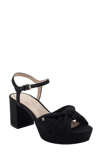 Shop Bandolino Prezley Ankle Strap Platform Sandal In Black 001