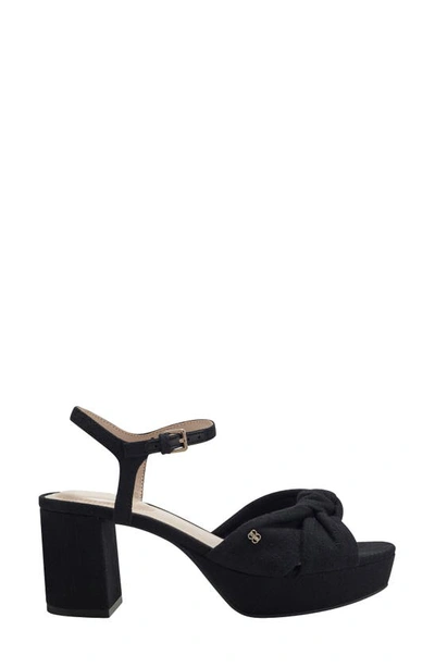 Shop Bandolino Prezley Ankle Strap Platform Sandal In Black 001