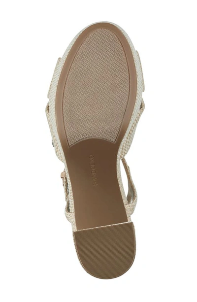 Shop Bandolino Prezley Ankle Strap Platform Sandal In Light Natural 110