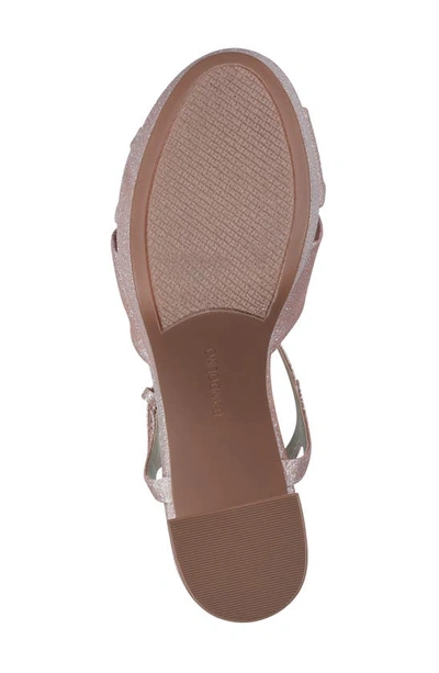 Shop Bandolino Prezley Ankle Strap Platform Sandal In Light Natural 111