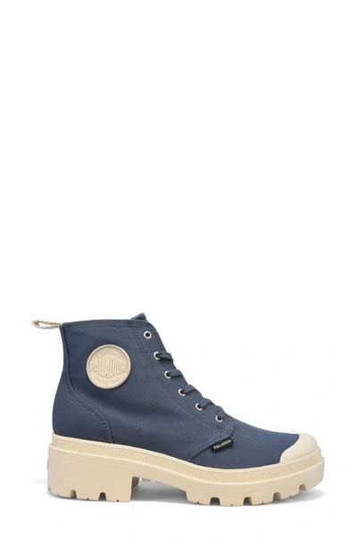 Palladium Womens Pallabase Twill Boots In Vintage Indigo