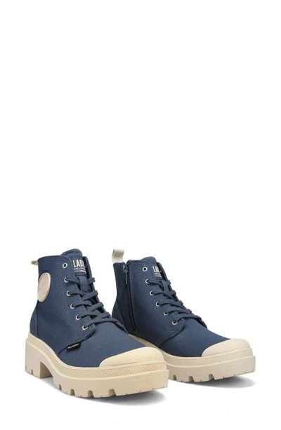 Palladium Womens Pallabase Twill Boots In Vintage Indigo