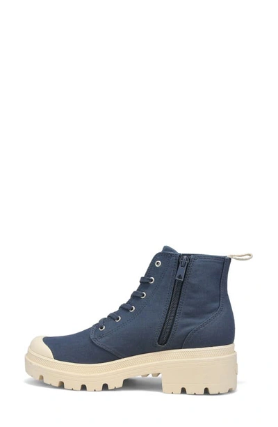 Palladium Womens Pallabase Twill Boots In Vintage Indigo