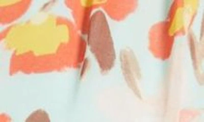 Fraiche By J Sarah Floral Long Sleeve Tie Waist Romper In Sarah
