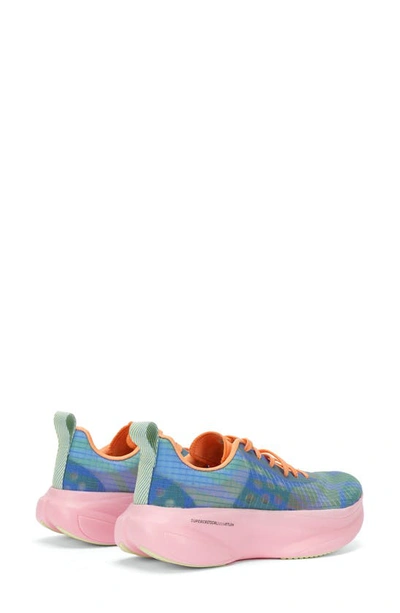 Shop Brandblack Kaiju Running Sneaker In Blue Lime Pink