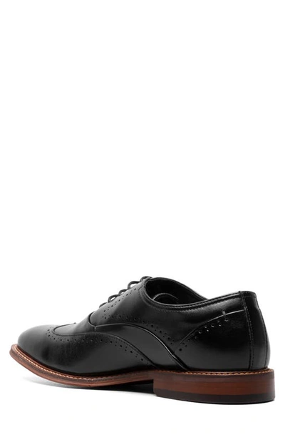 Shop Stacy Adams Macarthur Wing Oxford In Black Smooth