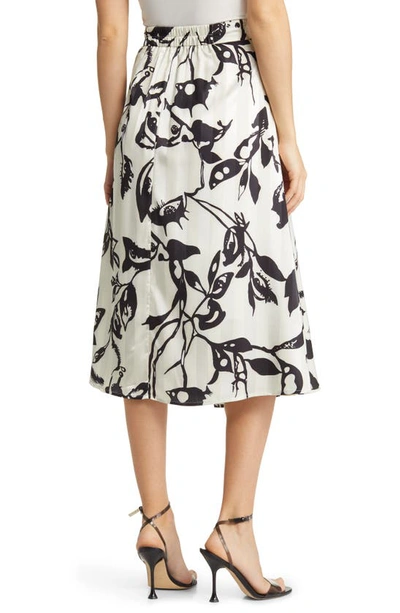 Nikki Lund Ryan Floral Midi Skirt In White