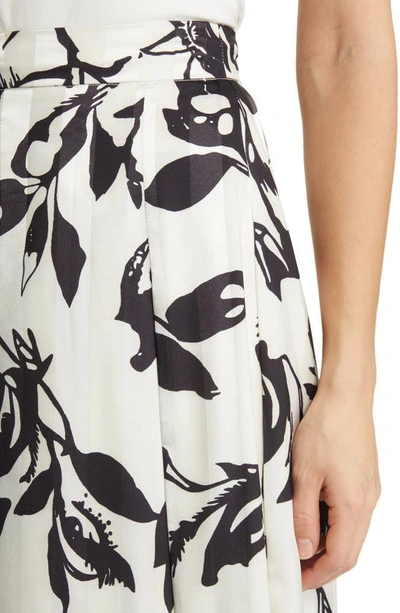 Nikki Lund Ryan Floral Midi Skirt In White