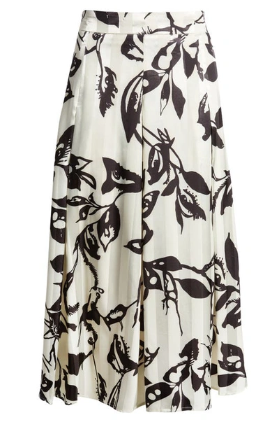 Nikki Lund Ryan Floral Midi Skirt In White