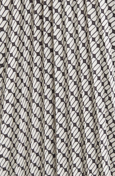 Nikki Lund Brit Print Pleated Maxi Skirt In Black