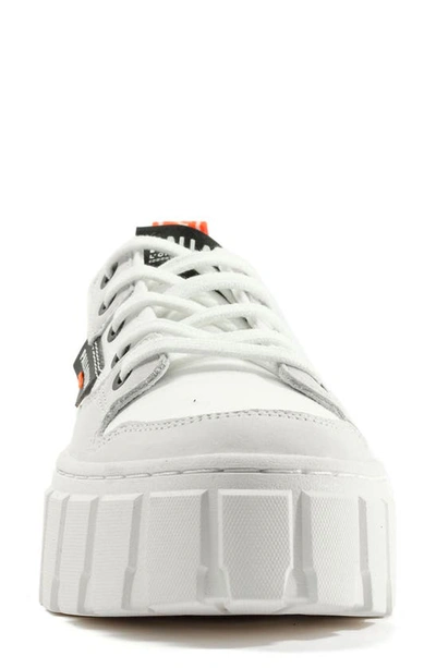 Shop Palladium Pallatower Lo Platform Sneaker In Star White