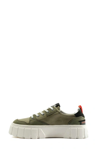 Shop Palladium Pallatower Lo Platform Sneaker In Vetiver