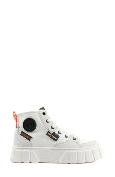 Palladium Pallatower High Top Platform Sneaker In Star White