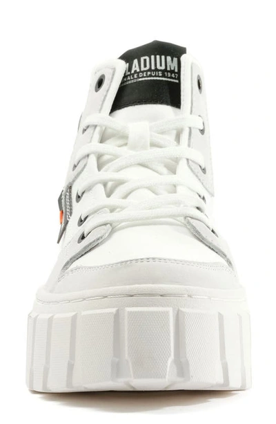 Palladium Pallatower High Top Platform Sneaker In Star White