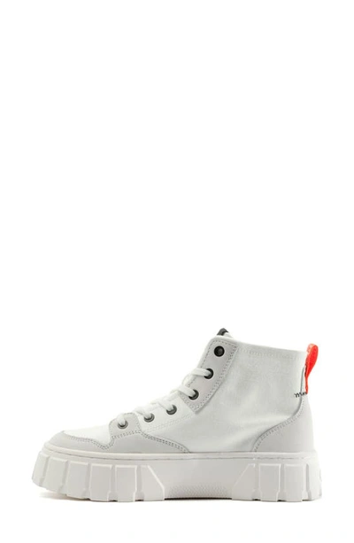 Shop Palladium Pallatower High Top Platform Sneaker In Star White