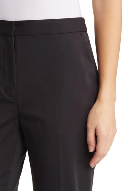 Shop Natori Cotton Blend Chino Pants In Black