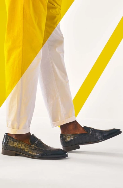 Stacy Adams Ferdinand Mens Leather Almond Toe Loafers In Black