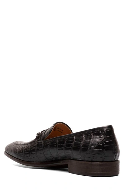 Stacy Adams Ferdinand Mens Leather Almond Toe Loafers In Black