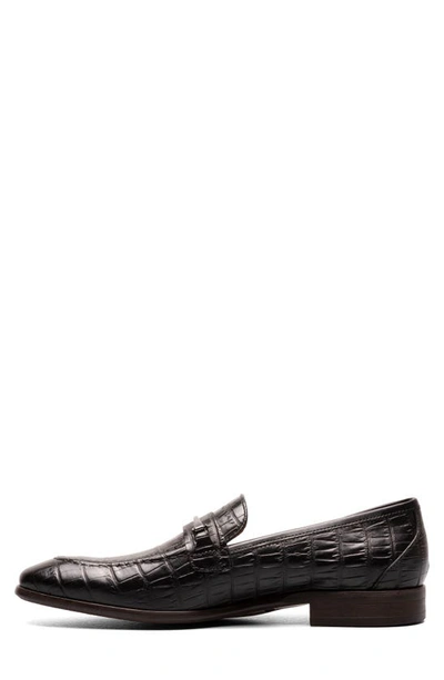 Stacy Adams Ferdinand Mens Leather Almond Toe Loafers In Black