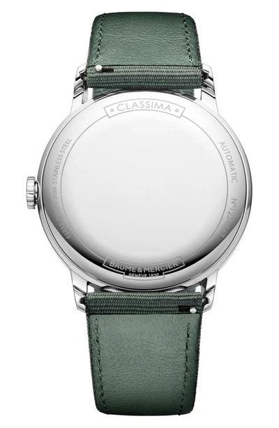 Baume & Mercier Men's Classima Stainless Steel & Canvas Watch In Silver