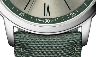 Baume & Mercier Men's Classima Stainless Steel & Canvas Watch In Silver