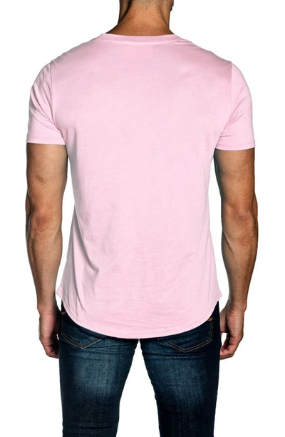 Shop Jared Lang T-rex Embroidered T-shirt In Pink