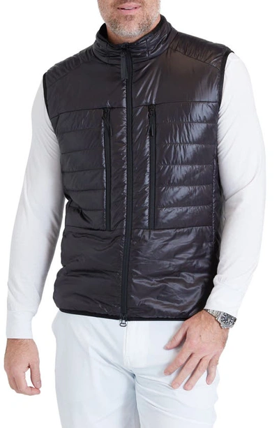Shop Redvanly Harding Quilted Vest In Tuxedo