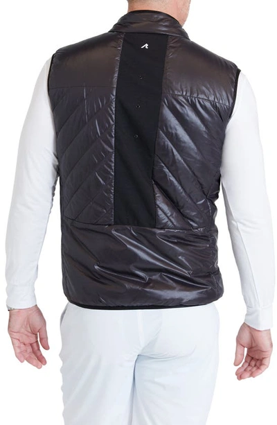 Shop Redvanly Harding Quilted Vest In Tuxedo