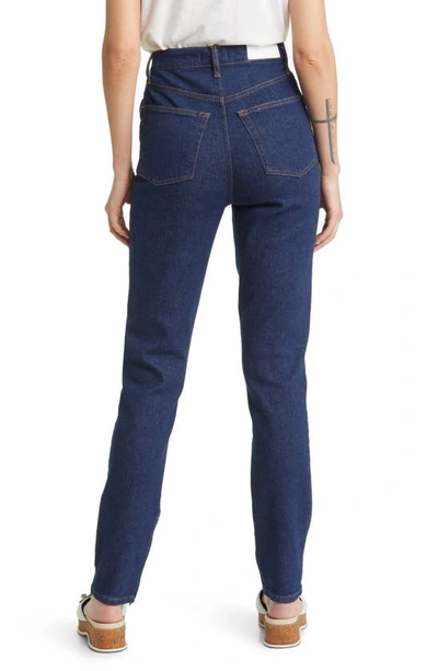 Shop Re/done Drainpipe Super High Waist Skinny Jeans In Rigid Like