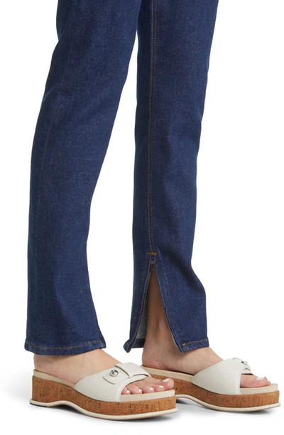 Re/done Super High Drainpipe Zip-hem Jeans In Rigid Like