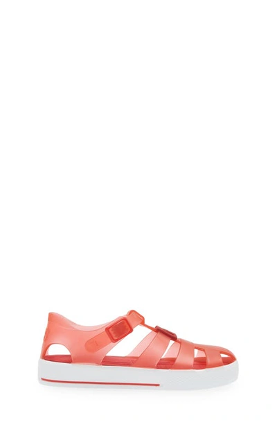 Shop Dolce & Gabbana Kids' Logo Jelly Fisherman Sandal In Red