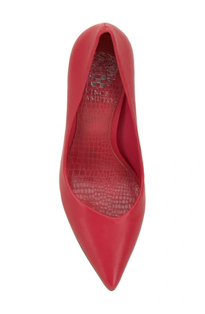 Shop Vince Camuto Akenta Pointed Toe Pump In Passion Red
