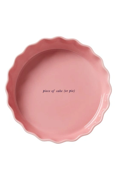 Shop Kate Spade Make It Pop Pie Dish In Pink