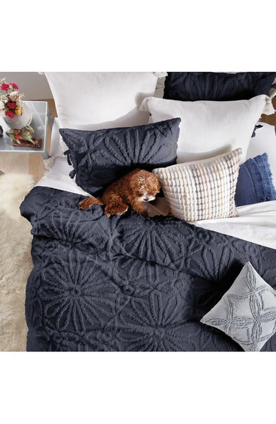 Peri Home Chenille Medallion Comforter & Sham Set In Indigo