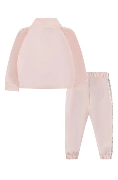 Shop Nike Leopard Tricot Tracksuit Set In Echo Pink