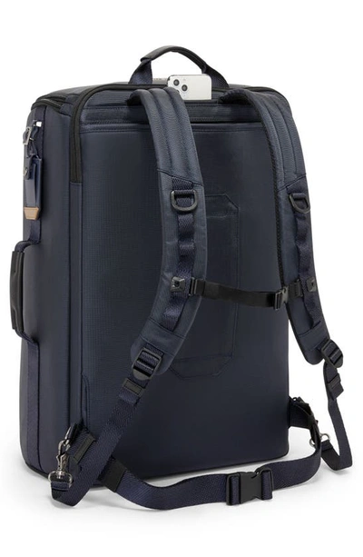 Shop Tumi Alpha Bravo Endurance Convertible Backpack In Midnight Navy/ Khaki