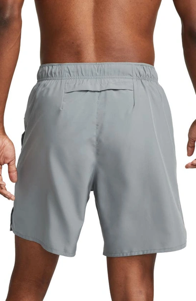 Shop Nike Dri-fit Challenger Athletic Shorts In Smoke Grey/ Reflective Silv