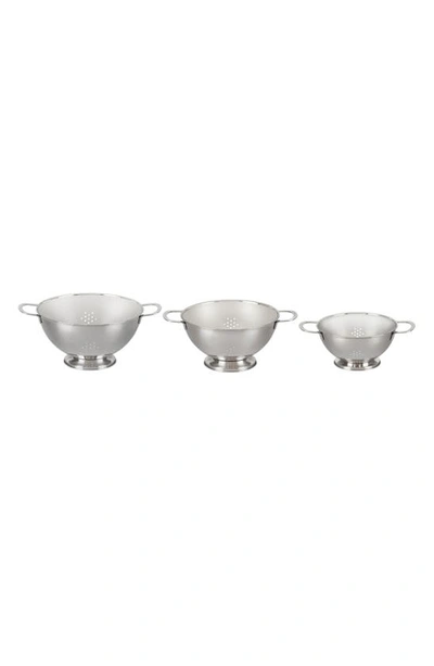 Shop Le Creuset Set Of 3 Stackable Stainless Steel Colanders