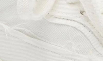 Shop Loewe Deconstructed Denim Sneaker In Soft White